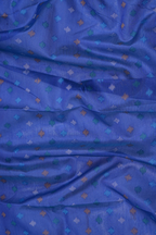 Threads of Tradition: Royal Blue Matka Tussar Silk Saree with Zari Art