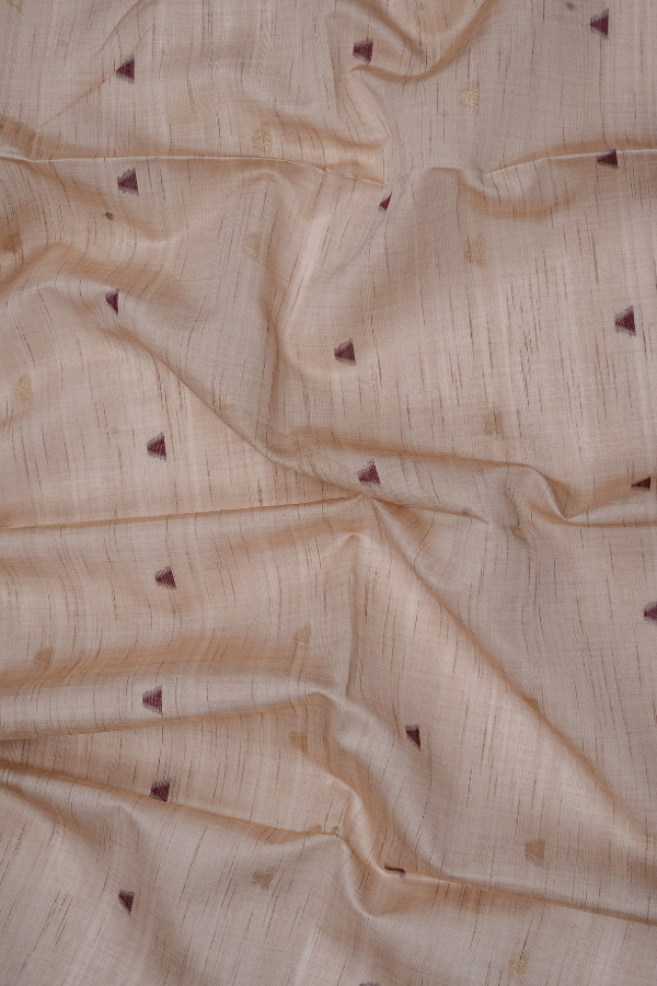 Ivory Tussar Silk Saree with Handwoven Warli Art Pallu
