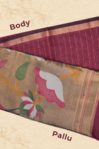 Kahani's Jamdhani Weave Pallu with Zari Wave Butti