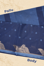 Serene Blue Raw Silk Saree