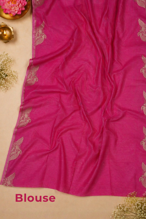 Laal Sutra Raw Silk Saree for festive elegance