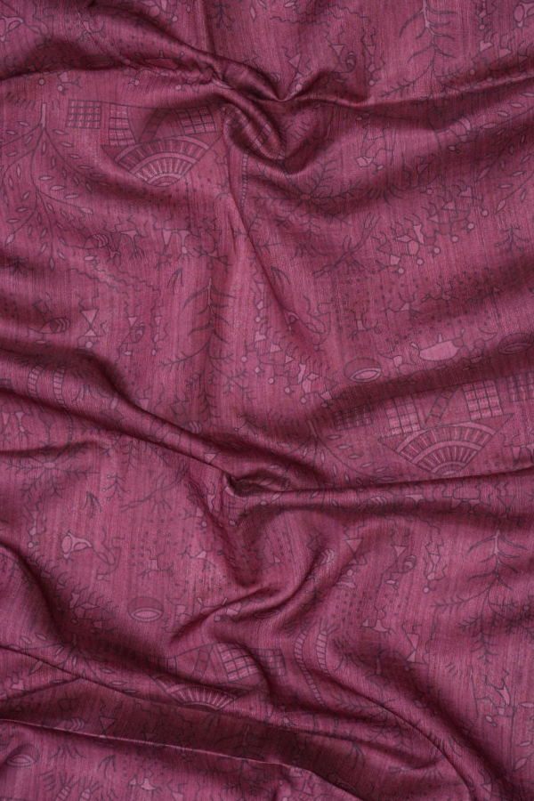 Whispers of Heritage – Matka Tussar Silk Saree