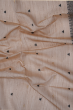 Warli Whispers: Pure Handloom Tussar Silk Saree in Natural Ivory