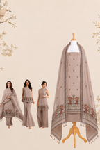 Kahani Royal Elephant Muga Cotton UNSTITCH Dress Material