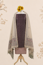 Kahani Madhubani Print duppatta with handloom cotton Unstitched Dress Material