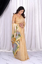 Kahani “Mriga Vana” Artistic Muga soft Cotton Saree