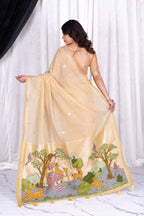 Kahani “Mriga Vana” Artistic Muga soft Cotton Saree