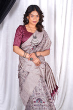 Whispers of Heritage – Matka Tussar Silk Saree