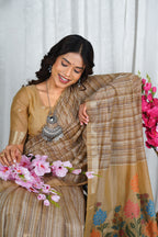 Sunlit Earth – Handcrafted Soft Muga Cotton Saree