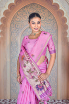Rosé Viraasat – Soft Matka Tussar Silk Saree