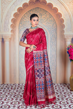 Sindoori Ajrak Katha – Woven Roots, Printed Legacy