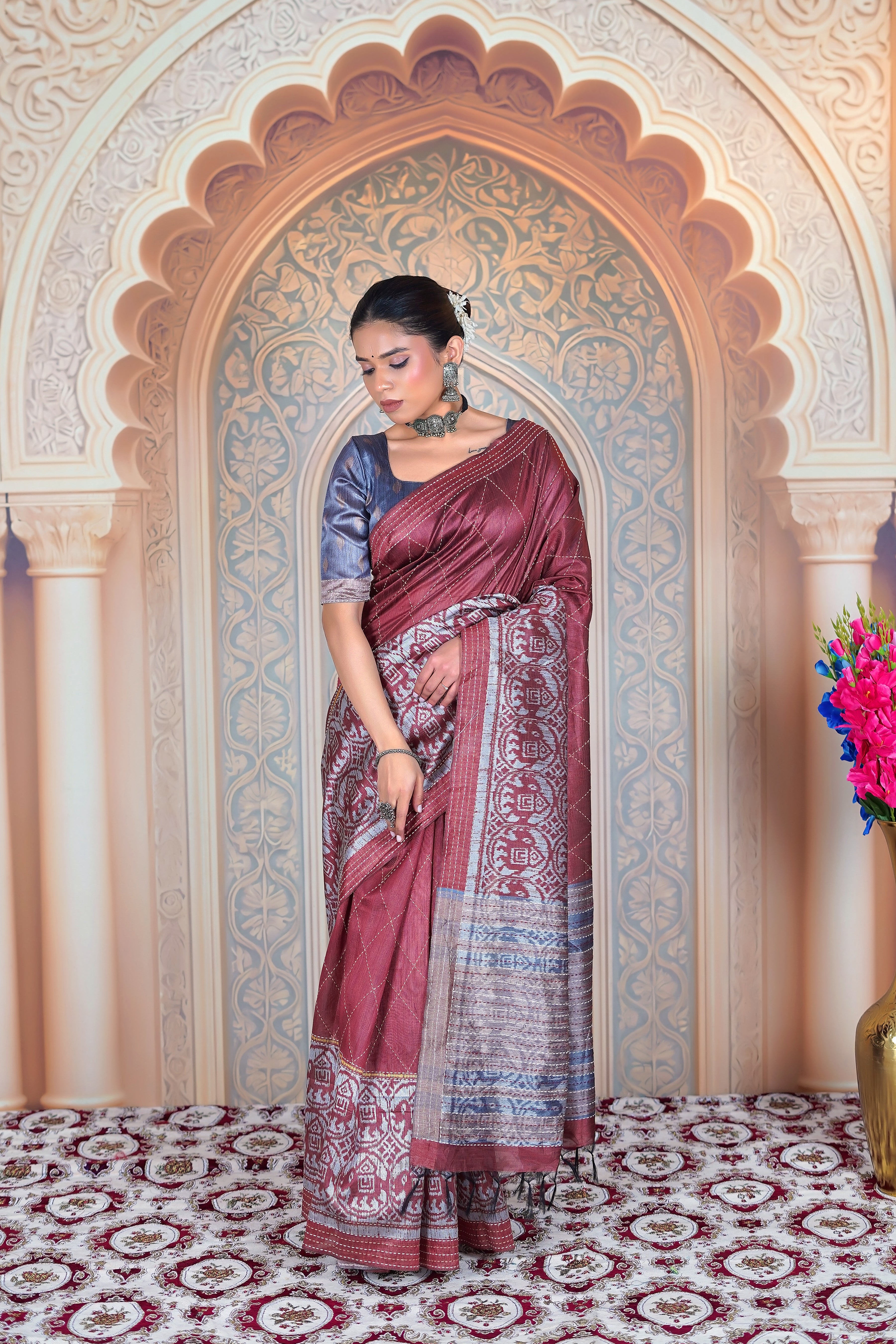 Maroon Mosaic: A Story Handwoven in Tradition WITH KATHA WORK