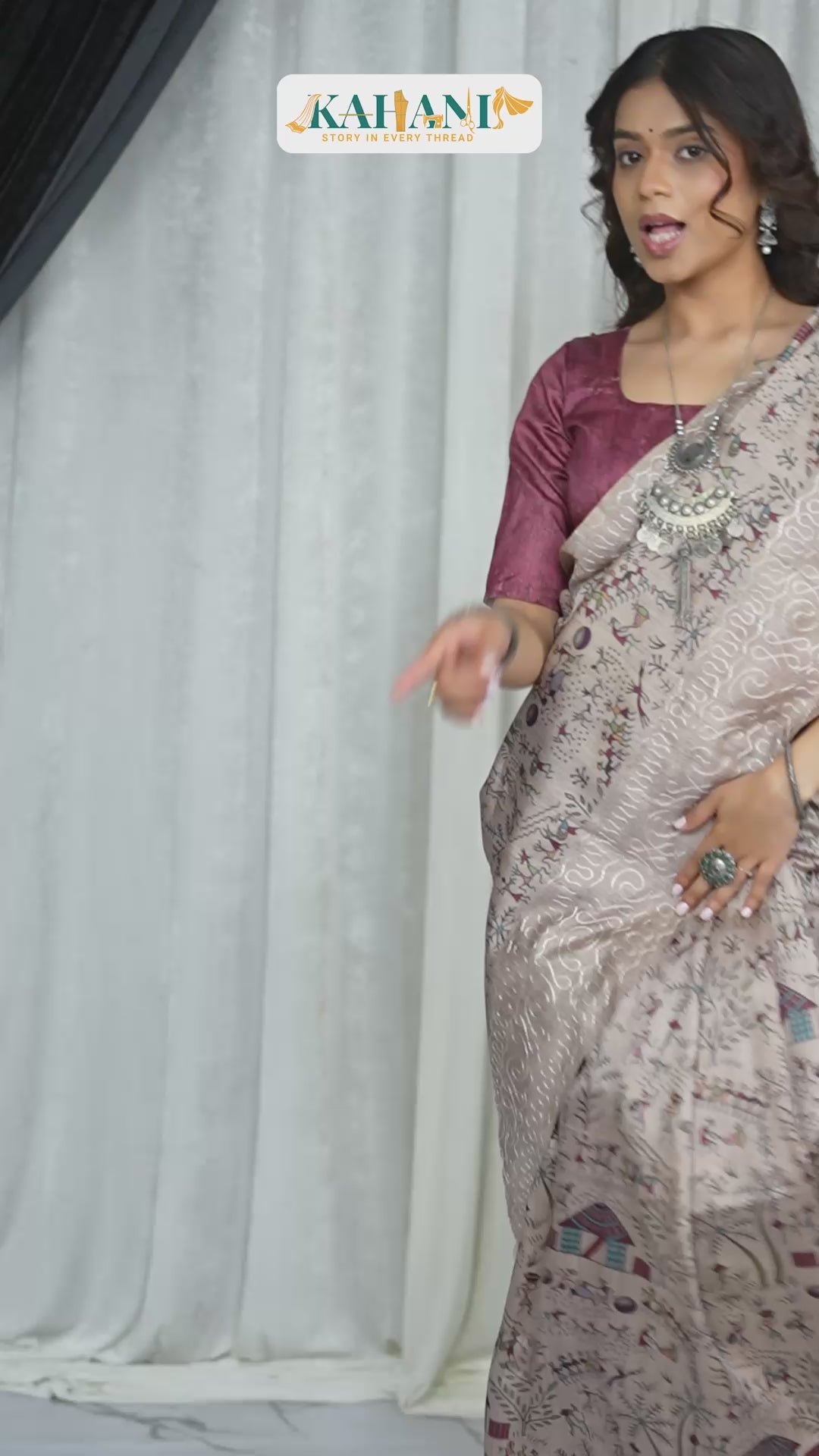 Whispers of Heritage – Matka Tussar Silk Saree