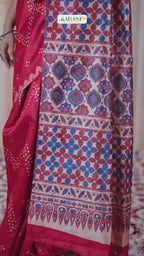 Sindoori Ajrak Katha – Woven Roots, Printed Legacy